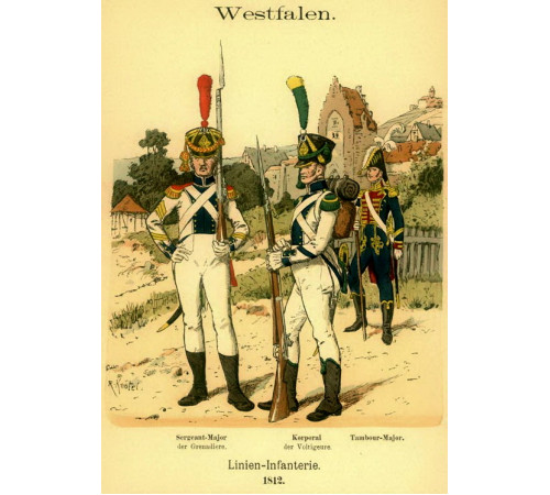 The Kingdom of Westphalia. The 2nd regiment of the line infantry.