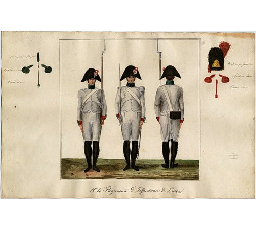 The Kingdom of Italy.The line infantry.The 4th regiment.