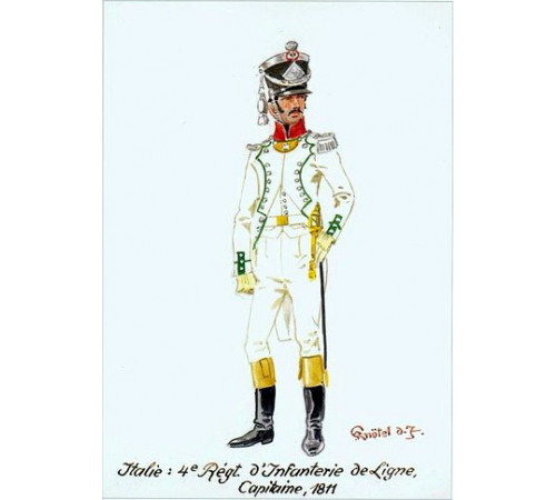 The Kingdom of Italy.The line infantry.The 4th regiment.