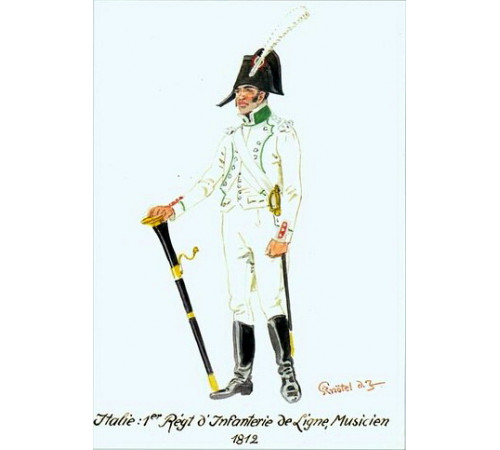 The Kingdom of Italy. The line infantry. The 1st regiment.