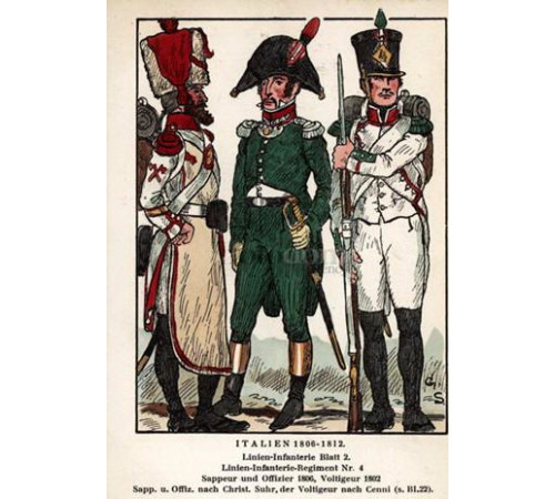 The Kingdom of Italy.The line infantry.The 4th regiment.