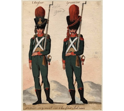 The Kingdom of Italy. The Light infantry. The 1st regiment.